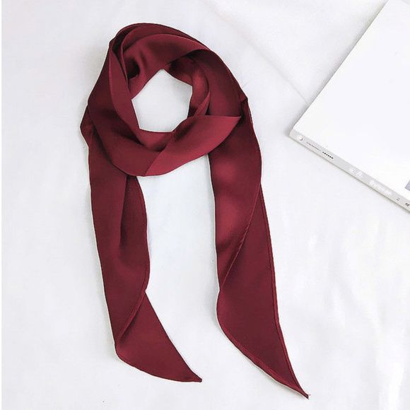 Accessories - Silk Oblong Scarf Head Tie Wrap